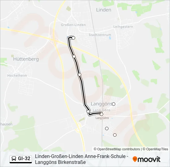 GI-32 Bus Line Map