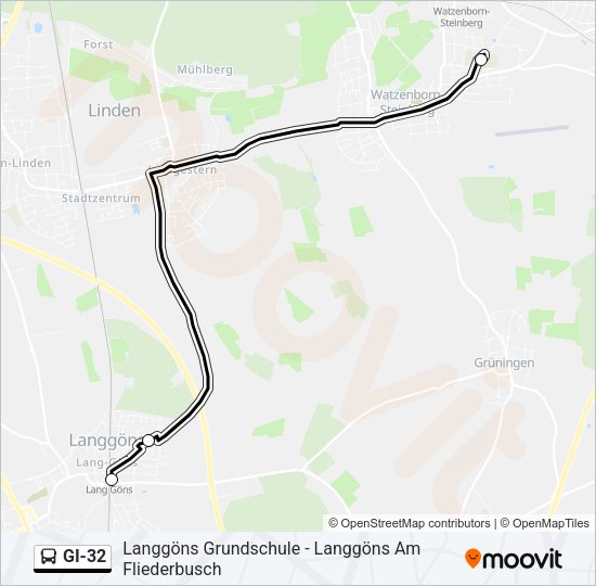 GI-32 Bus Line Map