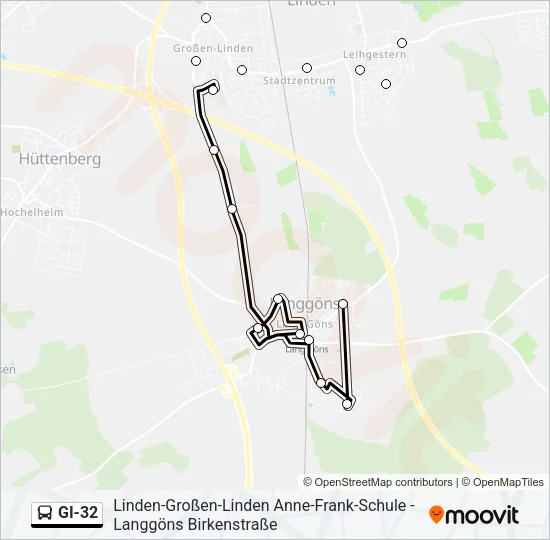 GI-32 Bus Line Map