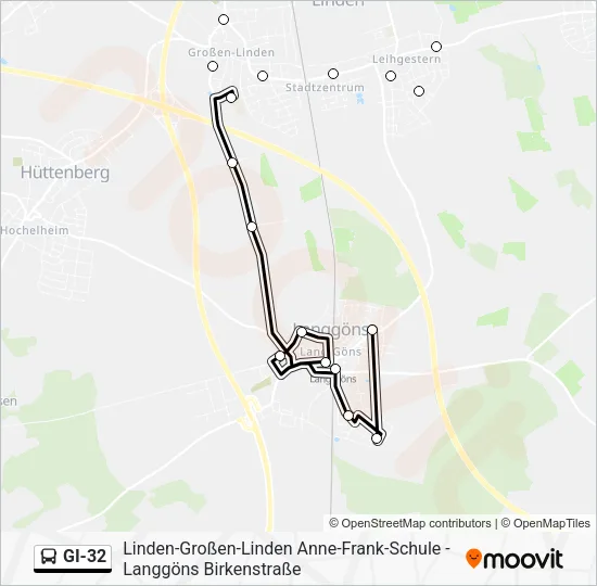 GI-32 Bus Line Map