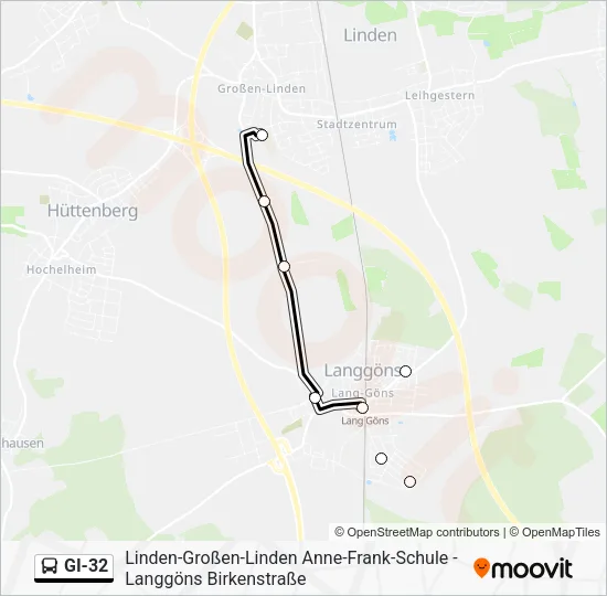 GI-32 Bus Line Map