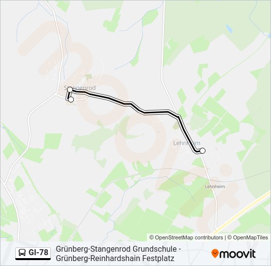 GI-78 Bus Line Map