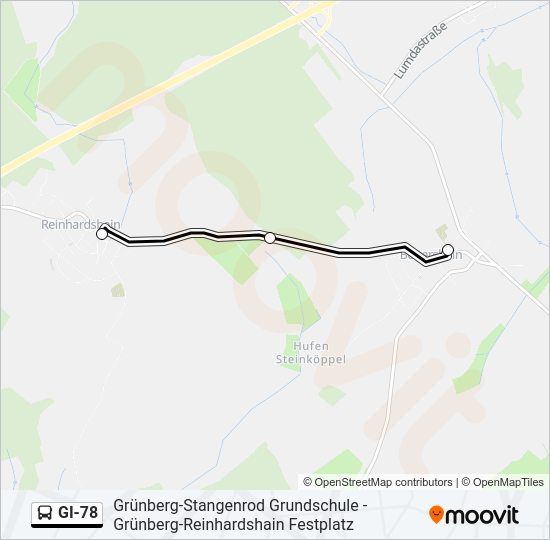 GI-78 Bus Line Map