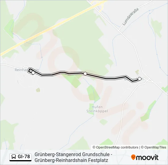 GI-78 Bus Line Map