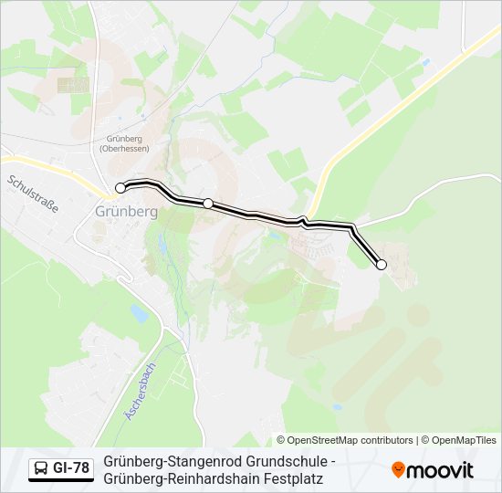 GI-78 Bus Line Map