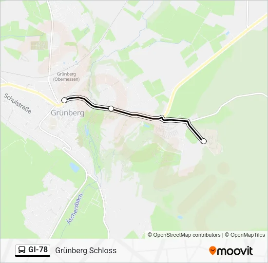 GI-78 Bus Line Map