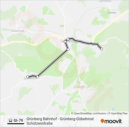 GI-79 Bus Line Map