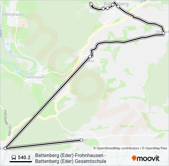 540.2 Bus Line Map
