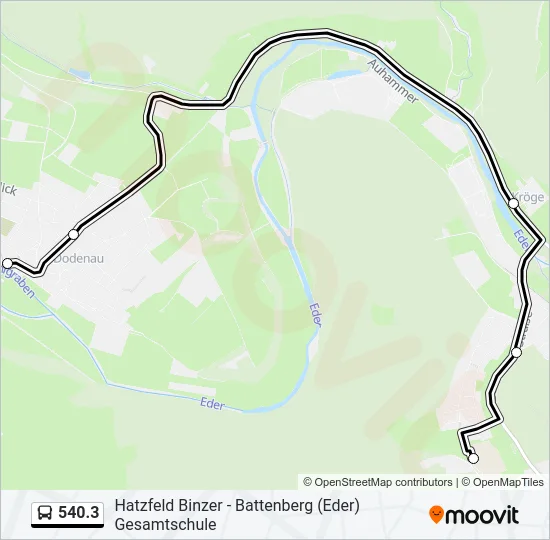 540.3 Bus Line Map