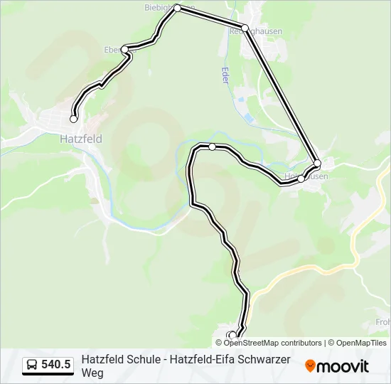 540.5 Bus Line Map