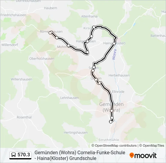 570.3 Bus Line Map