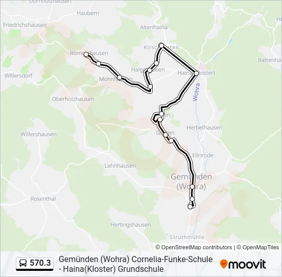 570.3 Bus Line Map