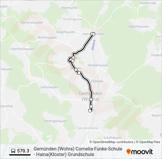 570.3 Bus Line Map
