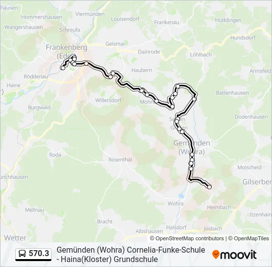 570.3 Bus Line Map
