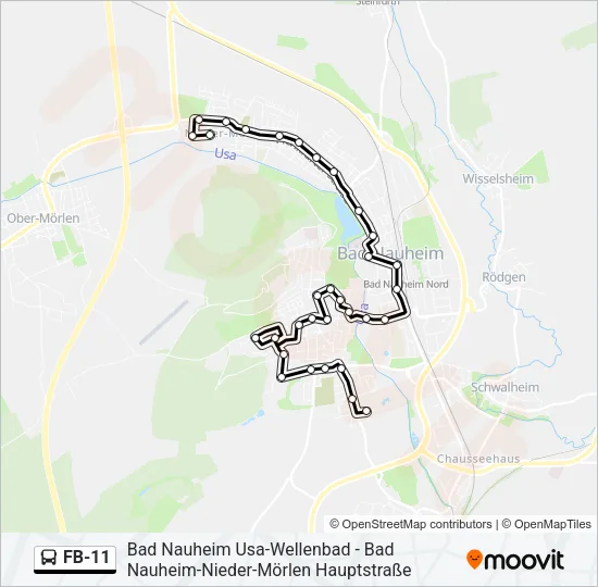 FB-11 Bus Line Map