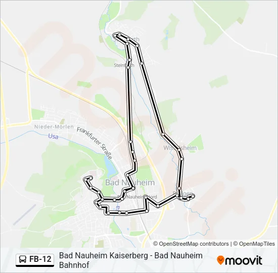 FB-12 Bus Line Map