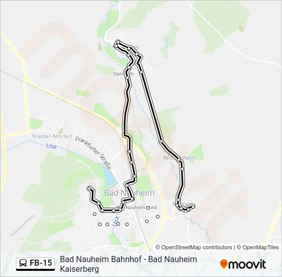 FB-15 Bus Line Map