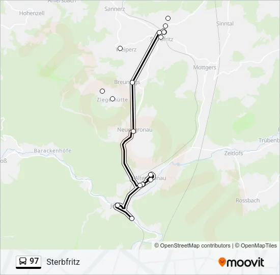 97 Bus Line Map