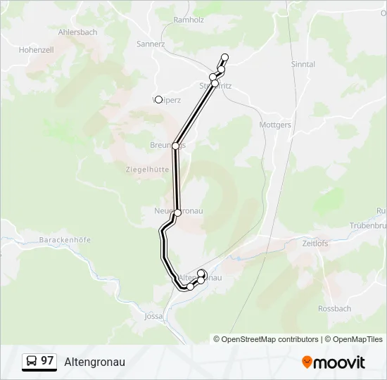 97 Bus Line Map