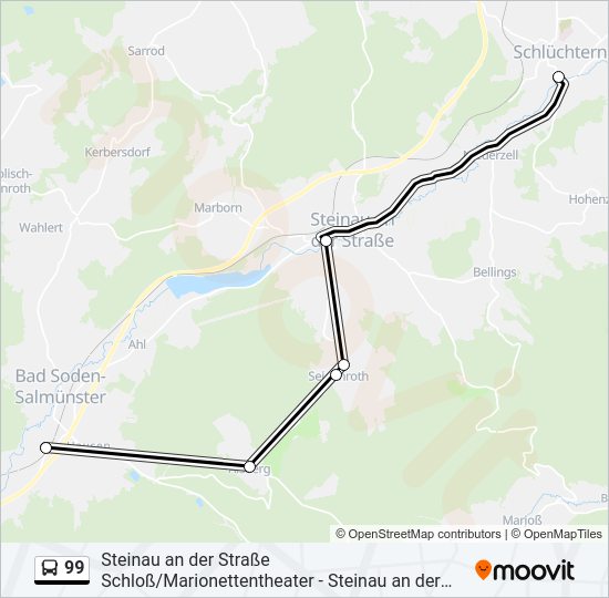 99 Bus Line Map