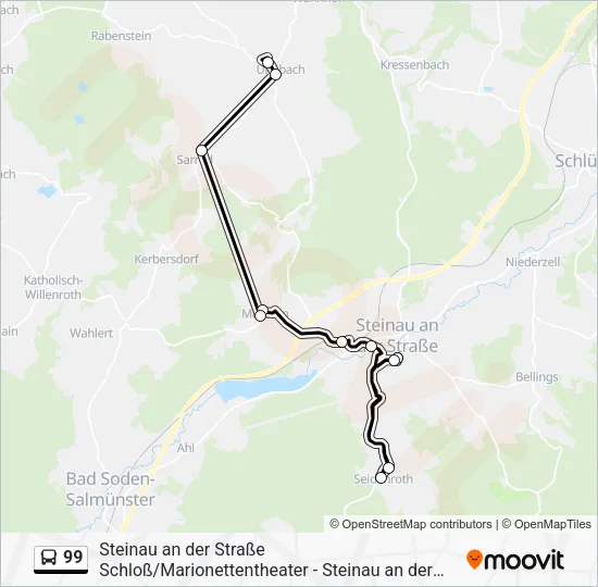 99 Bus Line Map
