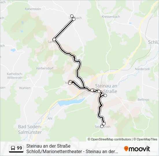 99 Bus Line Map