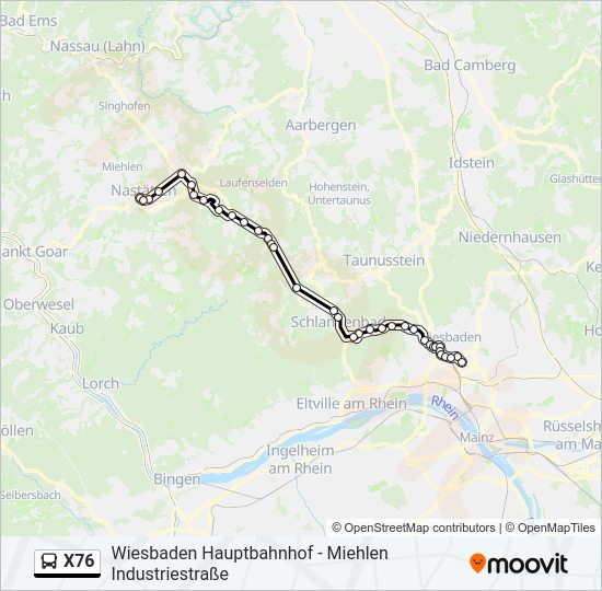 X76  Line Map