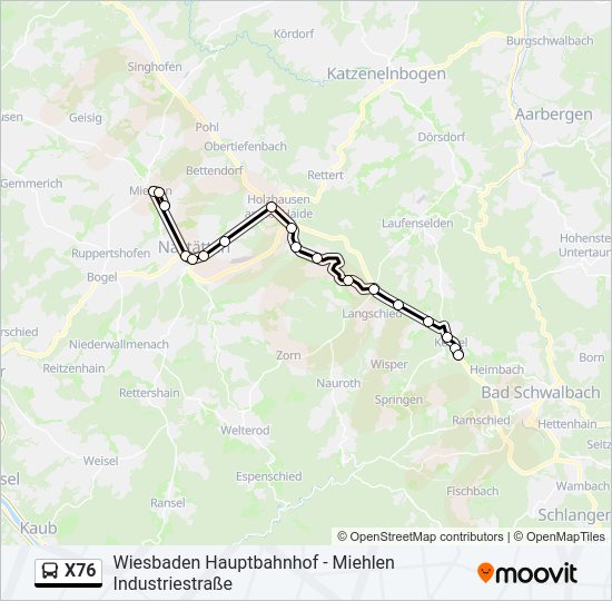 X76  Line Map
