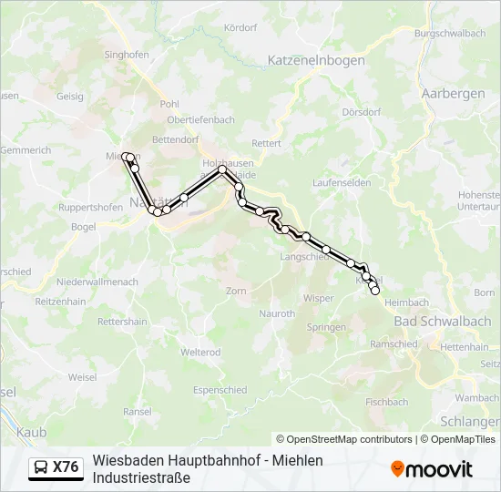 X76  Line Map