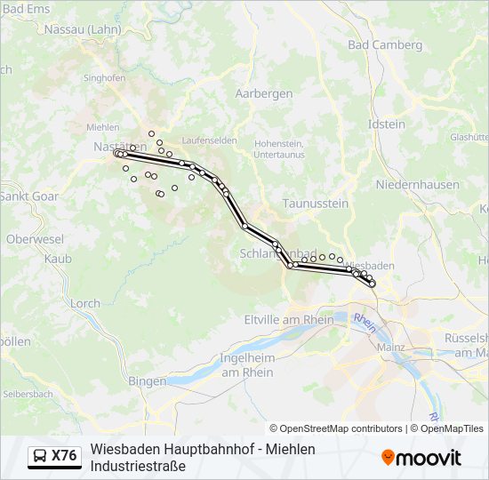 X76  Line Map