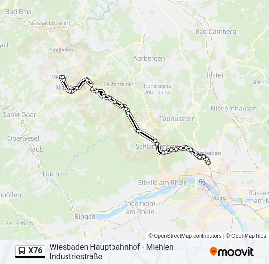 X76  Line Map