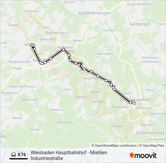 X76  Line Map