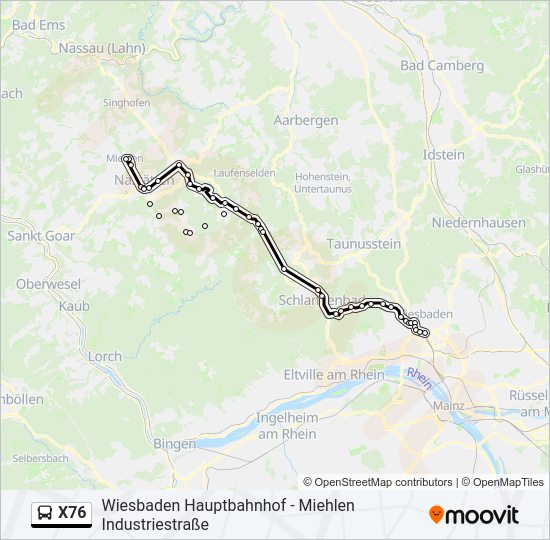 X76  Line Map
