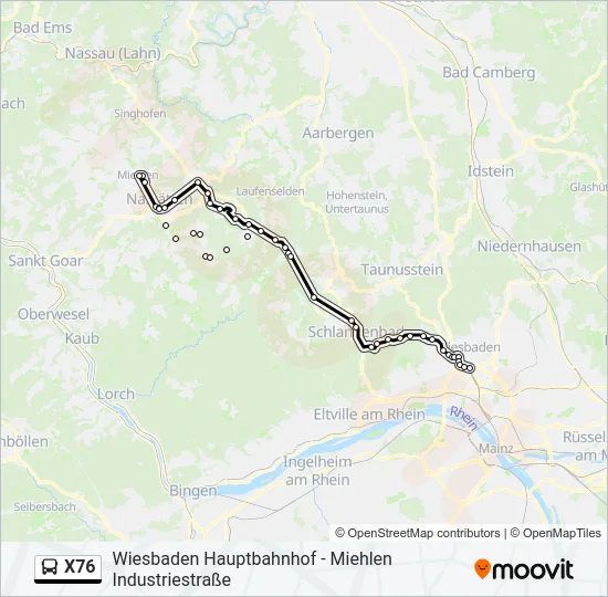 X76  Line Map