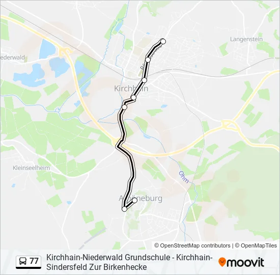 77 Bus Line Map