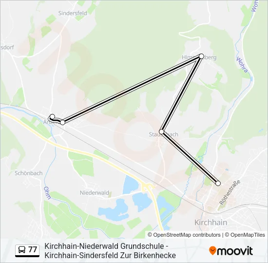 77 Bus Line Map
