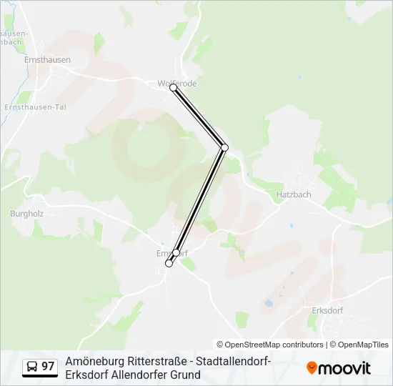 97 Bus Line Map