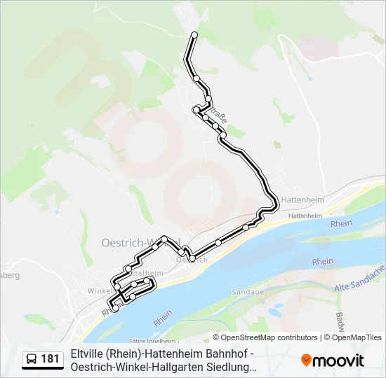 181 Bus Line Map