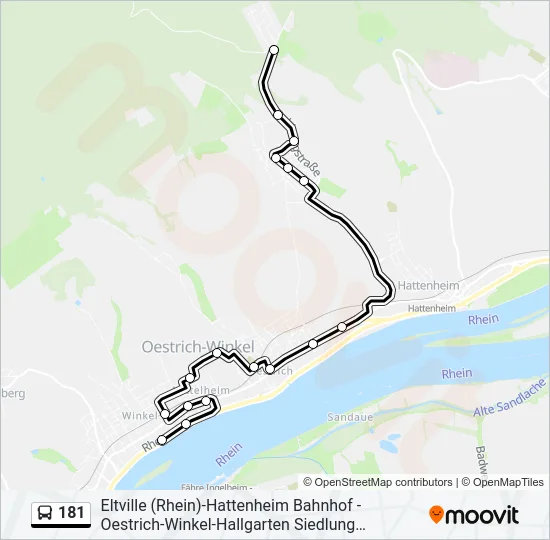 181 Bus Line Map