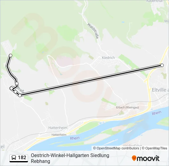 182 Bus Line Map