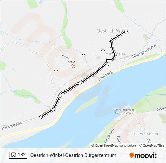 182 Bus Line Map