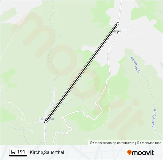 191 Bus Line Map