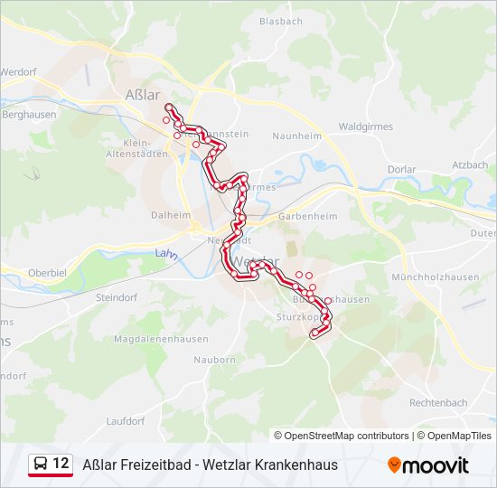 12 Bus Line Map