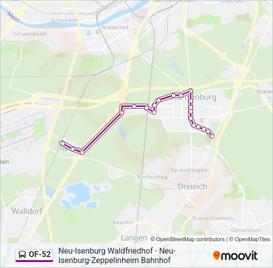OF-52 Bus Line Map
