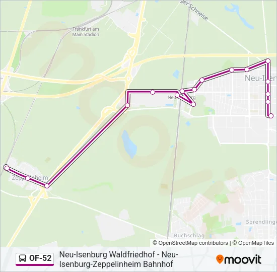 OF-52 Bus Line Map