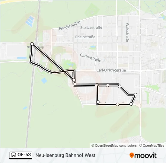 OF-53 Bus Line Map