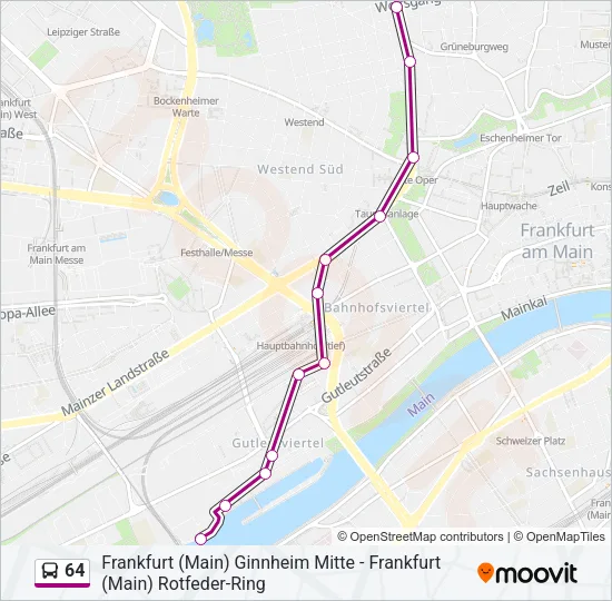 64 Bus Line Map