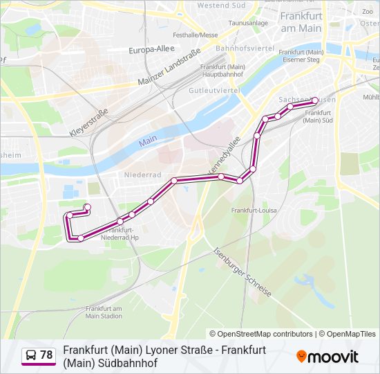 78 Bus Line Map