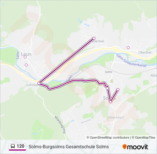 120 Bus Line Map