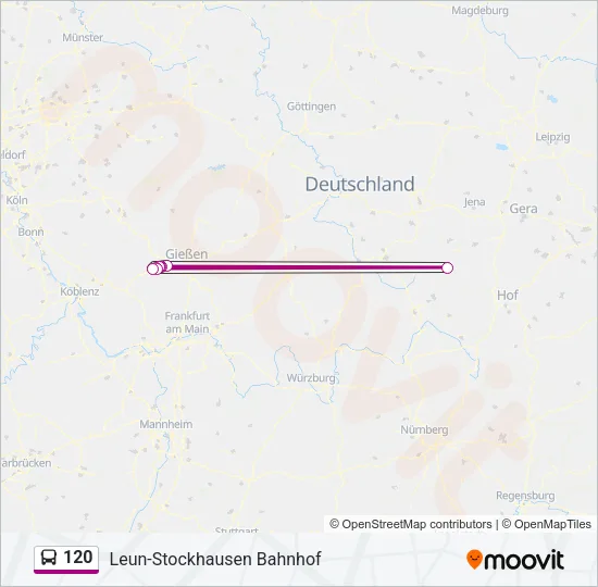 120 Bus Line Map